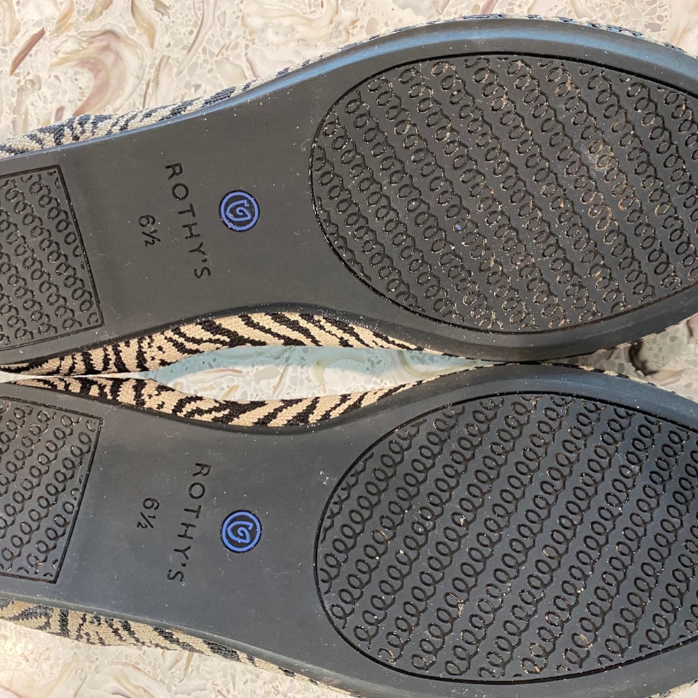 Rothy's Zebra Print, Size 6.5 - image 3